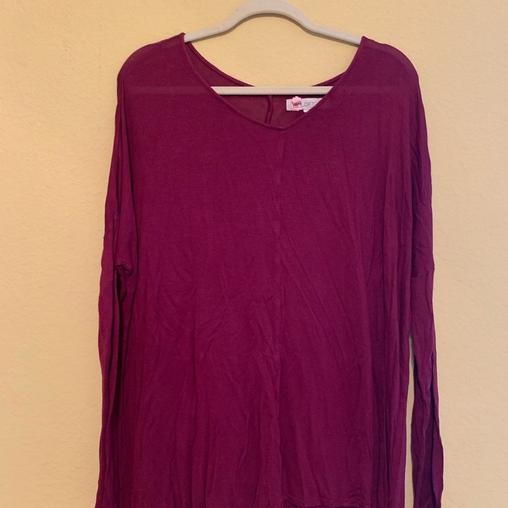 LOFT XL magenta sweater (thin)